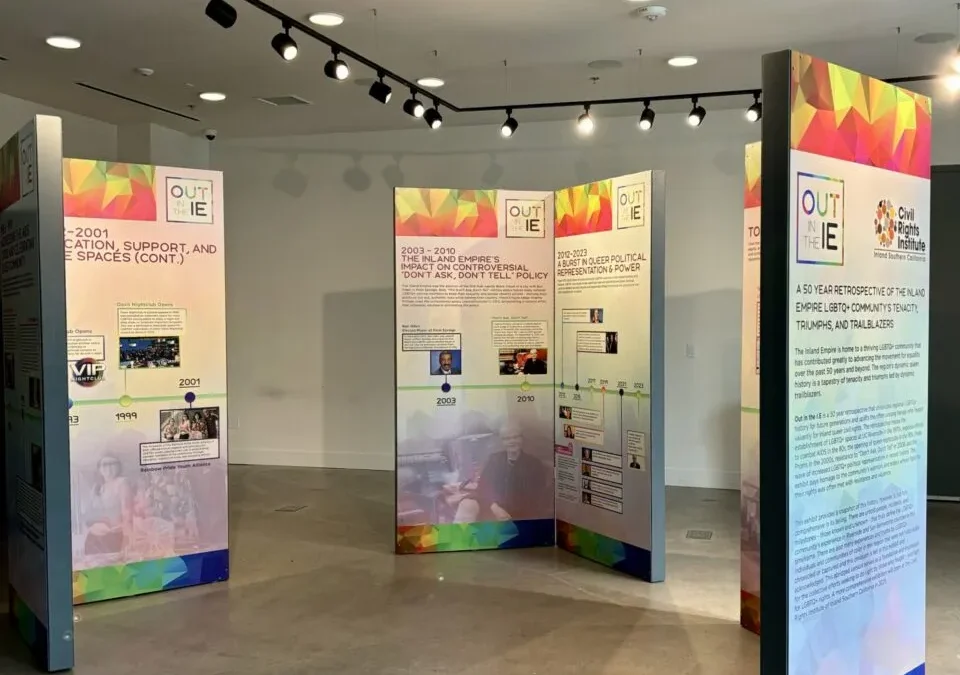 FREE ‘Out in the I.E.’ Pop-Up Exhibit in Riverside, Celebrating Pride Month June 3-13